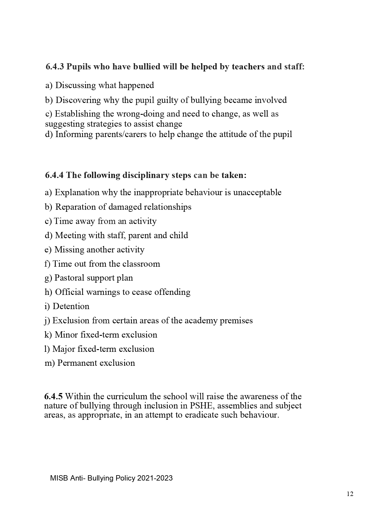 ANTI BULLYING POLICY 2021 2023 New page 0012