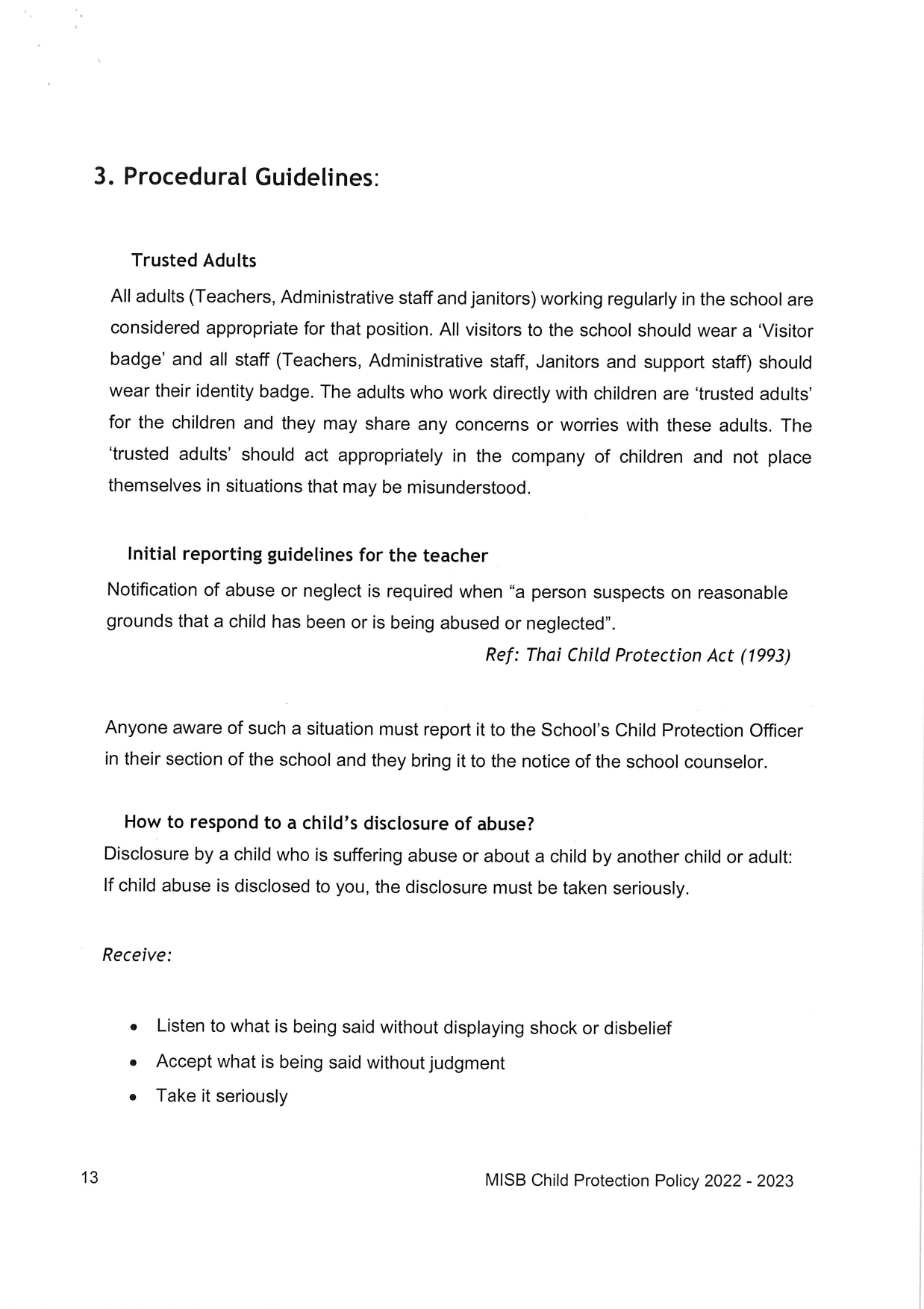 CHILD PROTECTION POLICY page 0013