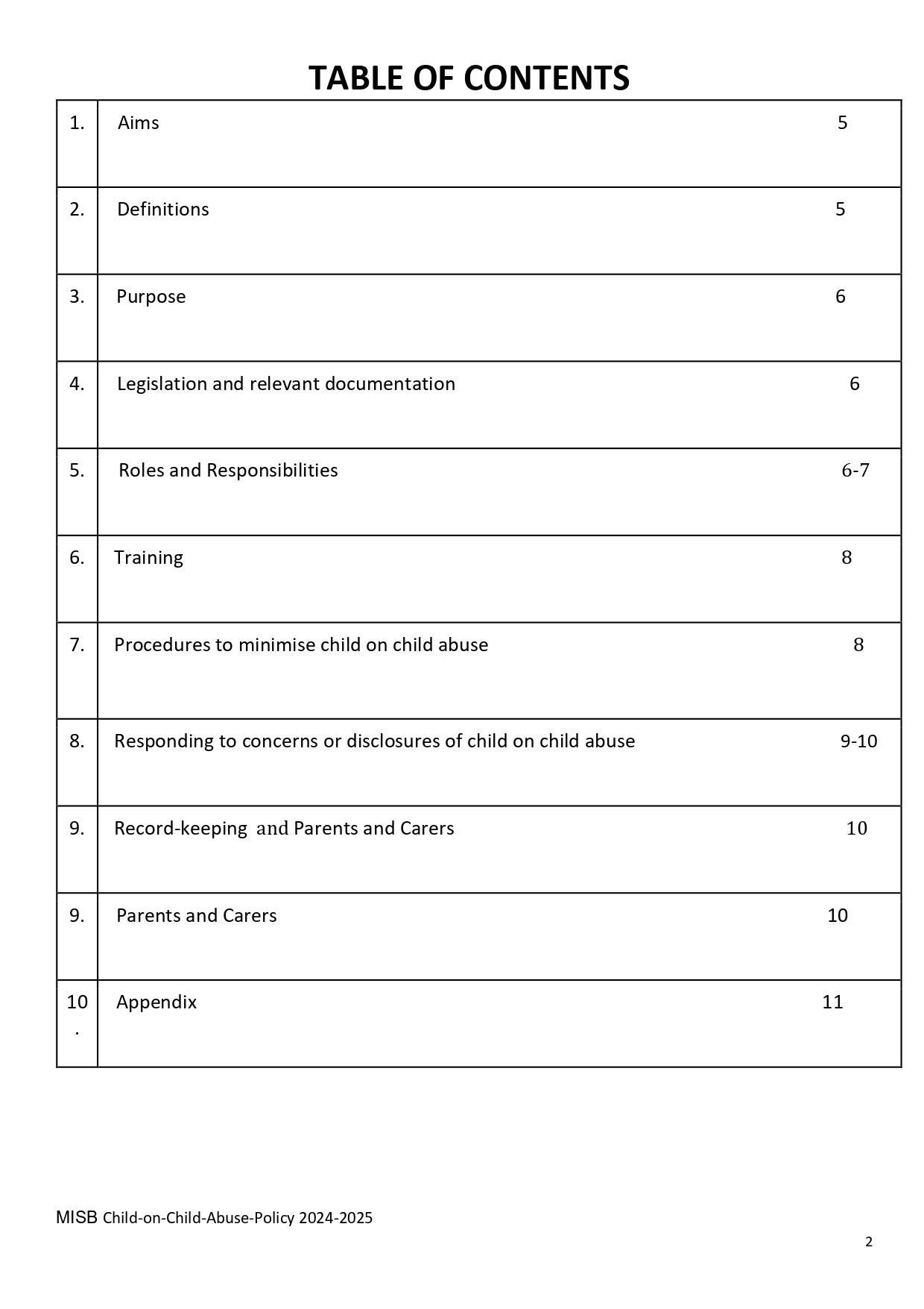 Child on Child Abuse Policy page 0002