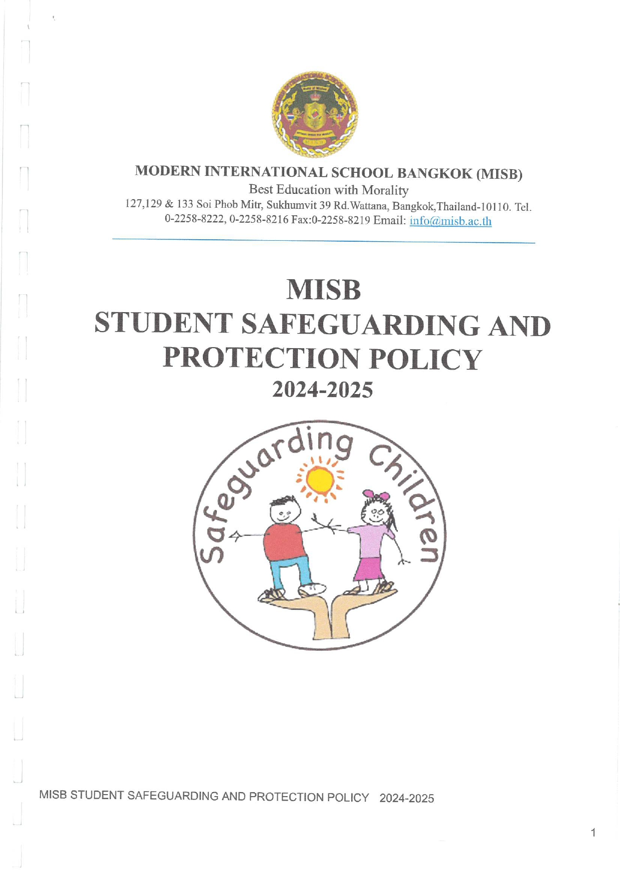 MISB Student Safeguarding and Protection Policy 2024 2025 page 0001