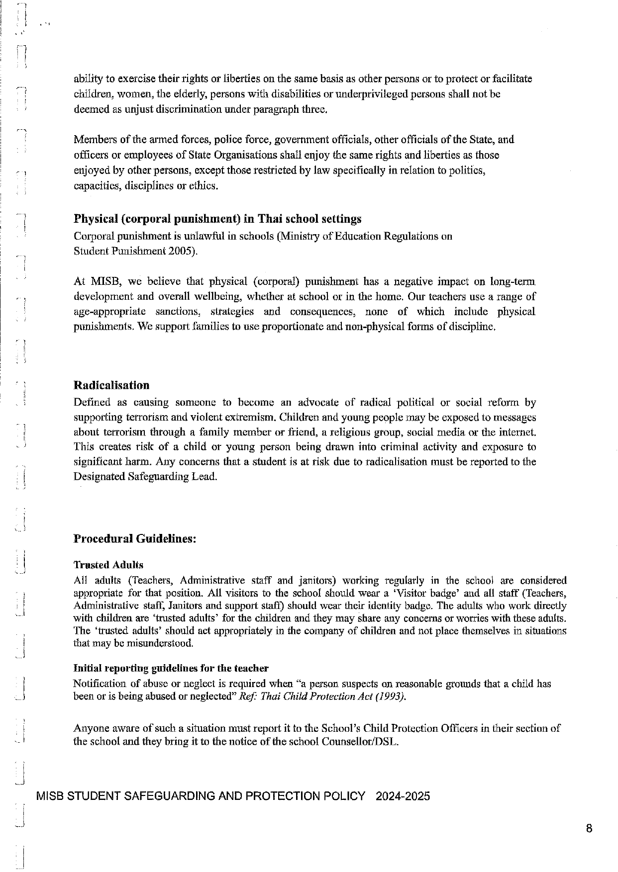 MISB Student Safeguarding and Protection Policy 2024 2025 page 0008