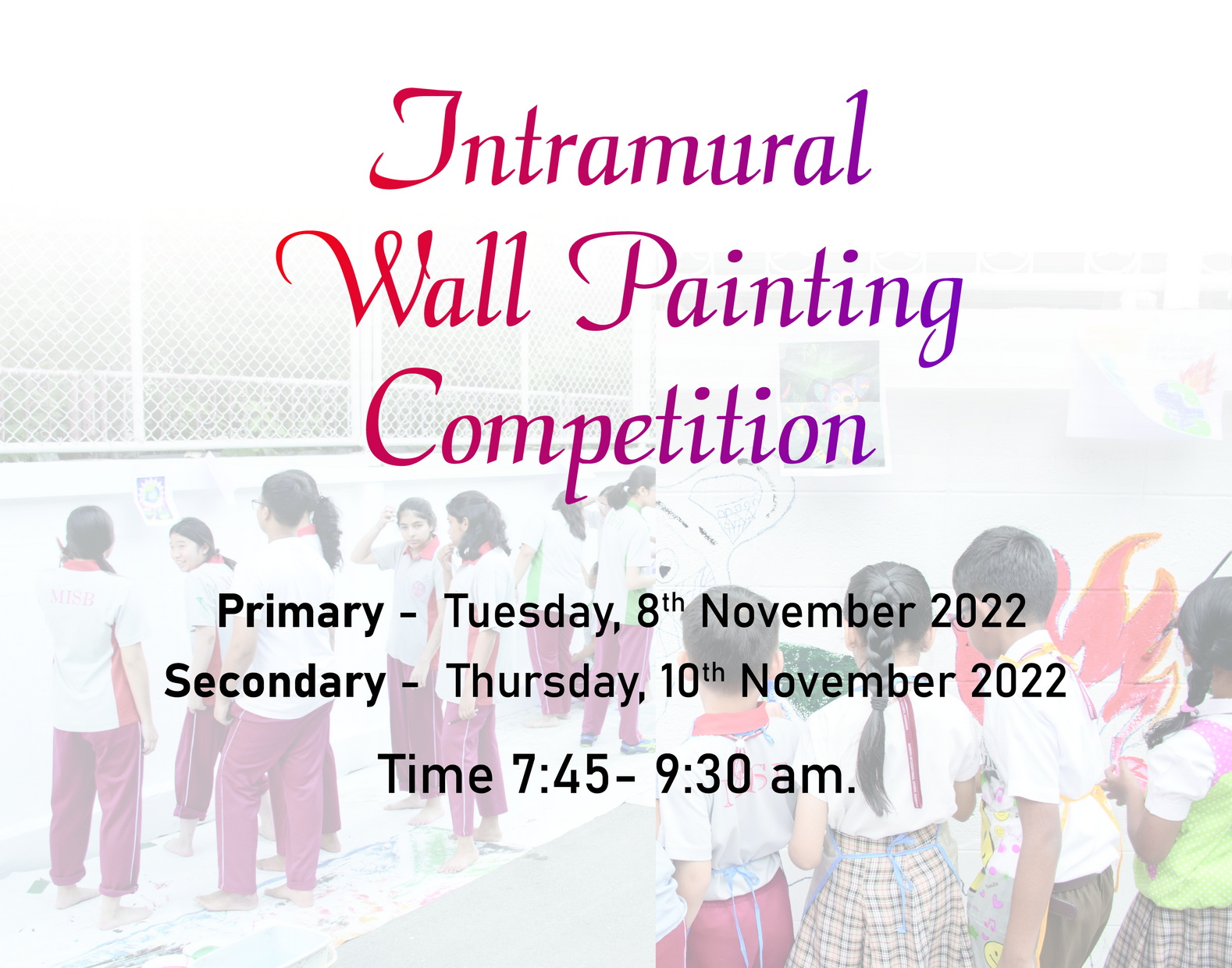 Wall Painting competition Poster
