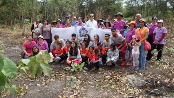 Community service (Tree Planting) by Year 13 at Lopburi